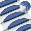 vidaXL Tappetini per scale 10 pz 56x17x3 cm blu semicircolari - Image 1 of 48