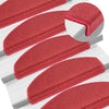 vidaXL Tappetini per scale 10 pz 65x24x4 cm Rossi Semicircolari Grandi - Image 1 of 16
