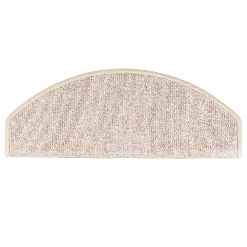 vidaXL Tappetini per scale 10 pz 65x24x4 cm tortora semicircolari grandi - Image 4 of 9