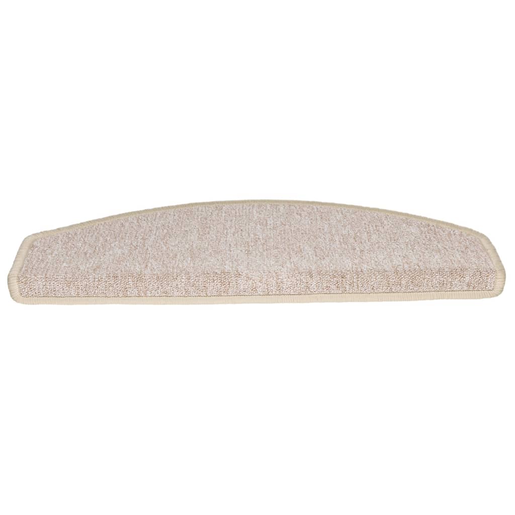 vidaXL Tappetini per scale 10 pz 65x24x4 cm tortora semicircolari grandi - Image 5 of 9