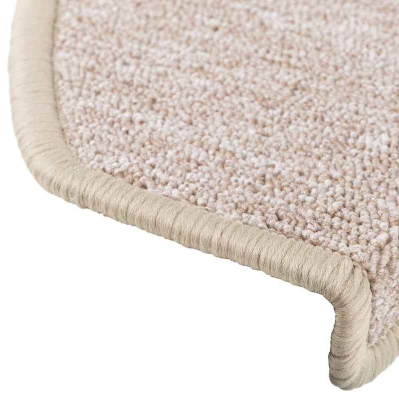 vidaXL Tappetini per scale 10 pz 65x24x4 cm tortora semicircolari grandi - Image 7 of 9