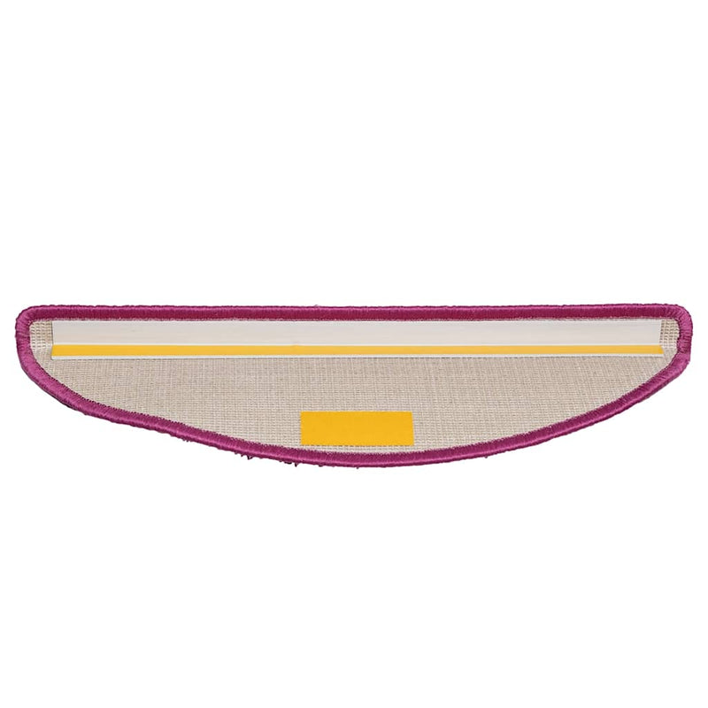 vidaXL Tappetini per scale 10 pz 56x17x3 cm Viola Semicircolari - Image 5 of 8