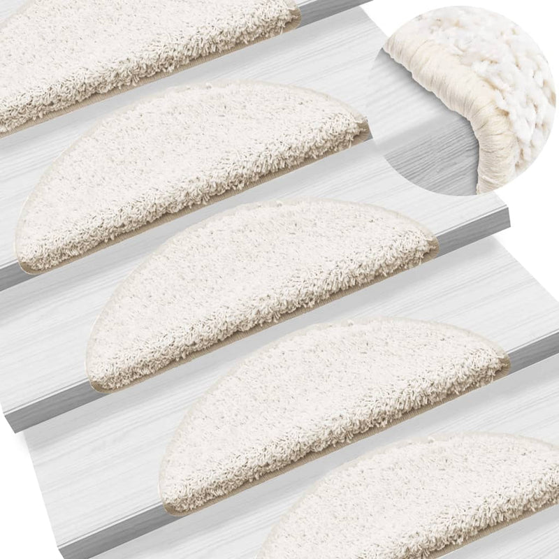 vidaXL Tappetini per scale 10 pz 56x17x3 cm blu semicircolari - Image 2 of 48