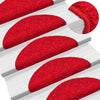 vidaXL Tappetini per scale 10 pz 56x17x3 cm rossi semicircolari - Image 1 of 8
