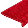 vidaXL Tappetini per scale 10 pz 65x21x4 cm Rosso Bordo rettangolare - Image 6 of 8