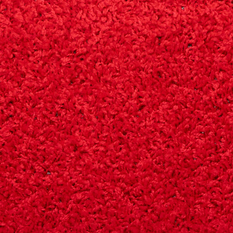 vidaXL Tappetini per scale 10 pz 65x21x4 cm Rosso Bordo rettangolare - Image 7 of 8