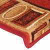vidaXL Tappetini per Scale Autoadesivi 10 pz 65x21x4 cm Rossi - Image 4 of 7
