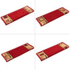 vidaXL Tappetini per Scale Autoadesivi 10 pz 65x21x4 cm Rossi - Image 5 of 7