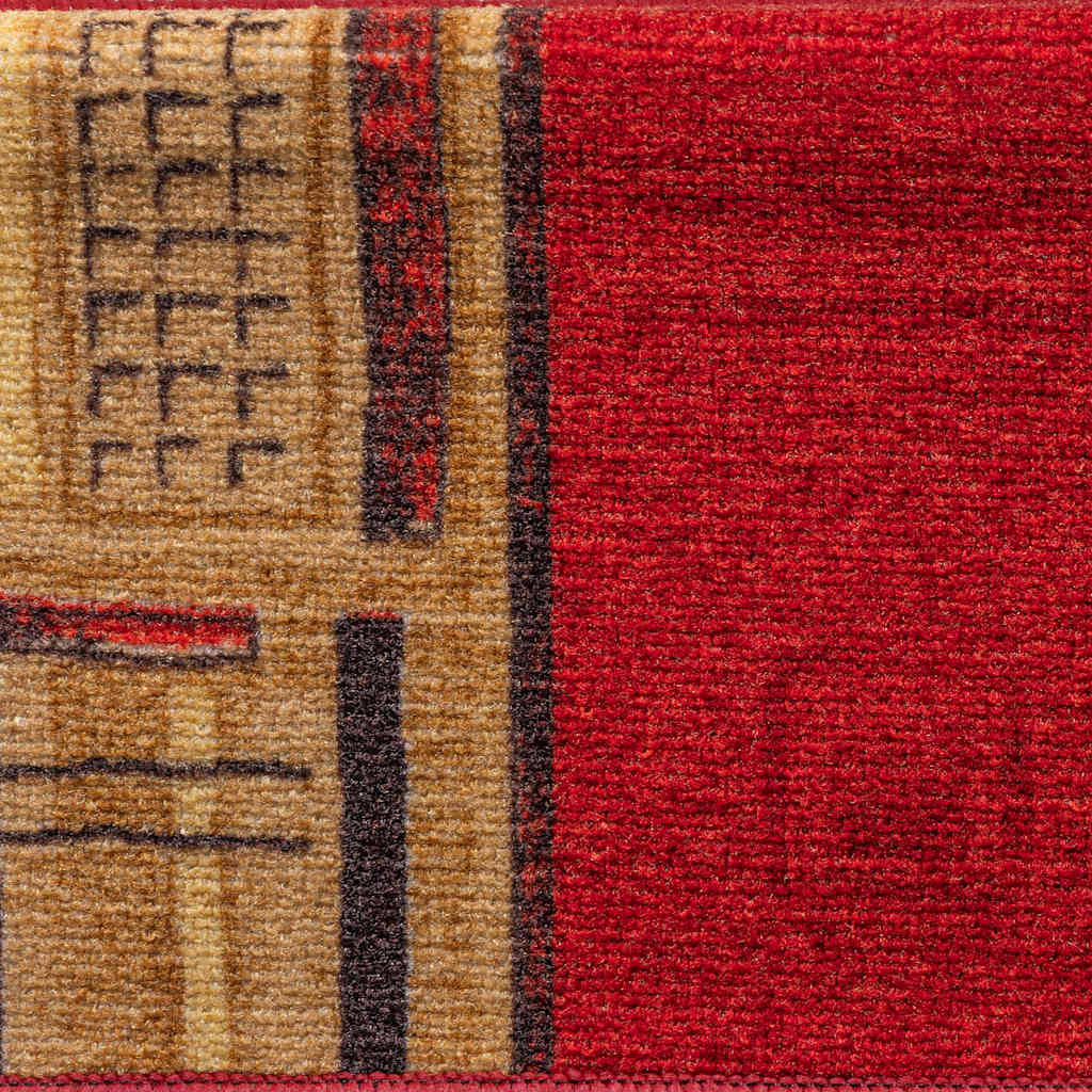 vidaXL Tappetini per Scale Autoadesivi 10 pz 65x21x4 cm Rossi - Image 6 of 7