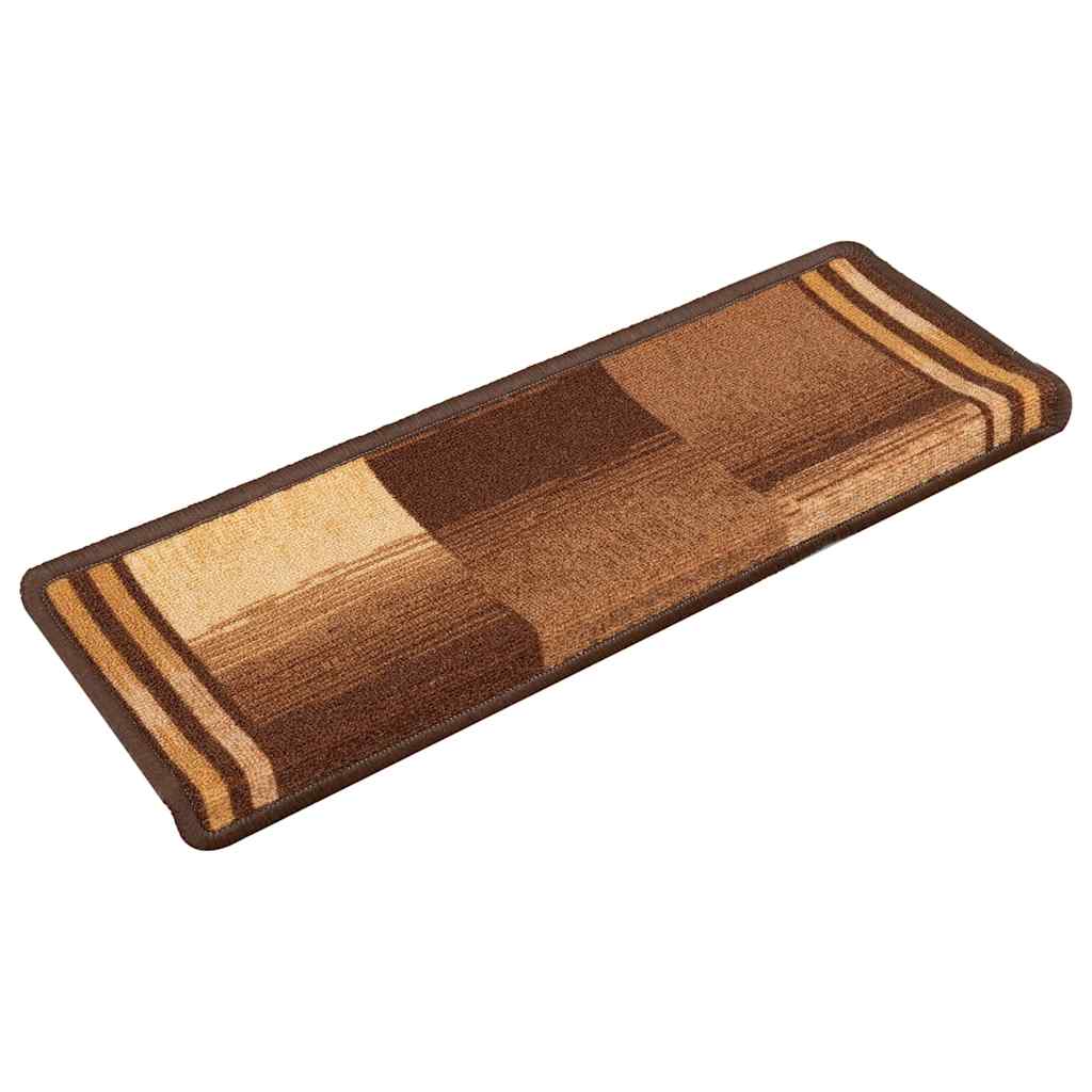 vidaXL Tappetini per Scale Autoadesivi 5 pz 65x21x4 cm Marroni - Image 1 of 7