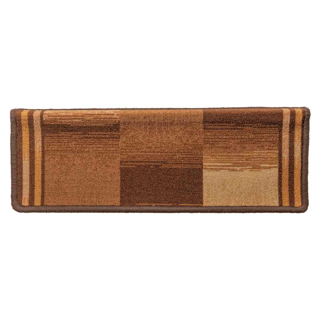 vidaXL Tappetini per Scale Autoadesivi 5 pz 65x21x4 cm Marroni - Image 3 of 7