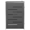 vidaXL Copribidone Singolo in Acciaio Inox e Zincato 69x77,5x112,5cm Antracite - Image 75 of 165