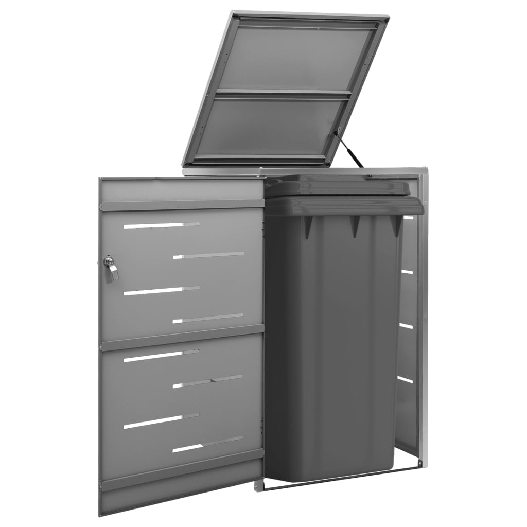 vidaXL Copribidone Singolo in Acciaio Inox e Zincato 69x77,5x112,5cm Antracite - Image 1 of 165
