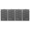 vidaXL Carros Portamacetas 2 pzs Grises Ø30x7,5 cm de WPC - Image 44 of 143