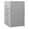 vidaXL Copribidone Singolo in Acciaio Inox e Zincato 69x77,5x112,5cm Antracite - Image 78 of 165