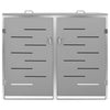 vidaXL Copribidone Singolo in Acciaio Inox e Zincato 69x77,5x112,5cm Antracite - Image 39 of 165