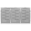 vidaXL Copribidone Singolo in Acciaio Inox e Zincato 69x77,5x112,5cm Antracite - Image 49 of 165