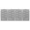 vidaXL Carros Portamacetas 2 pzs Grises Ø30x7,5 cm de WPC - Image 41 of 143