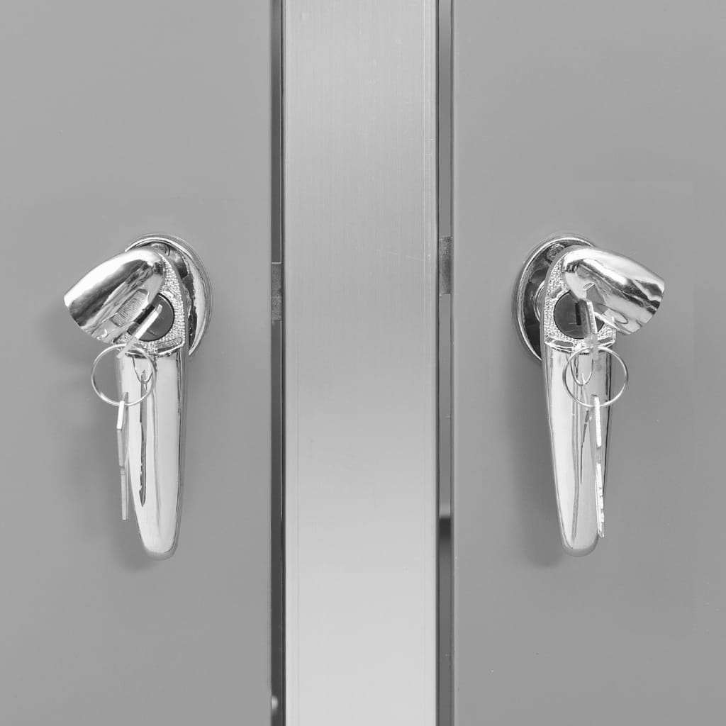 vidaXL Copribidone Singolo in Acciaio Inox e Zincato 69x77,5x112,5cm Antracite - Image 99 of 165