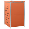vidaXL Copribidone Singolo in Acciaio Inox e Zincato 69x77,5x112,5cm Antracite - Image 83 of 165