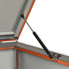 vidaXL Copribidone Singolo in Acciaio Inox e Zincato 69x77,5x112,5cm Antracite - Image 104 of 165