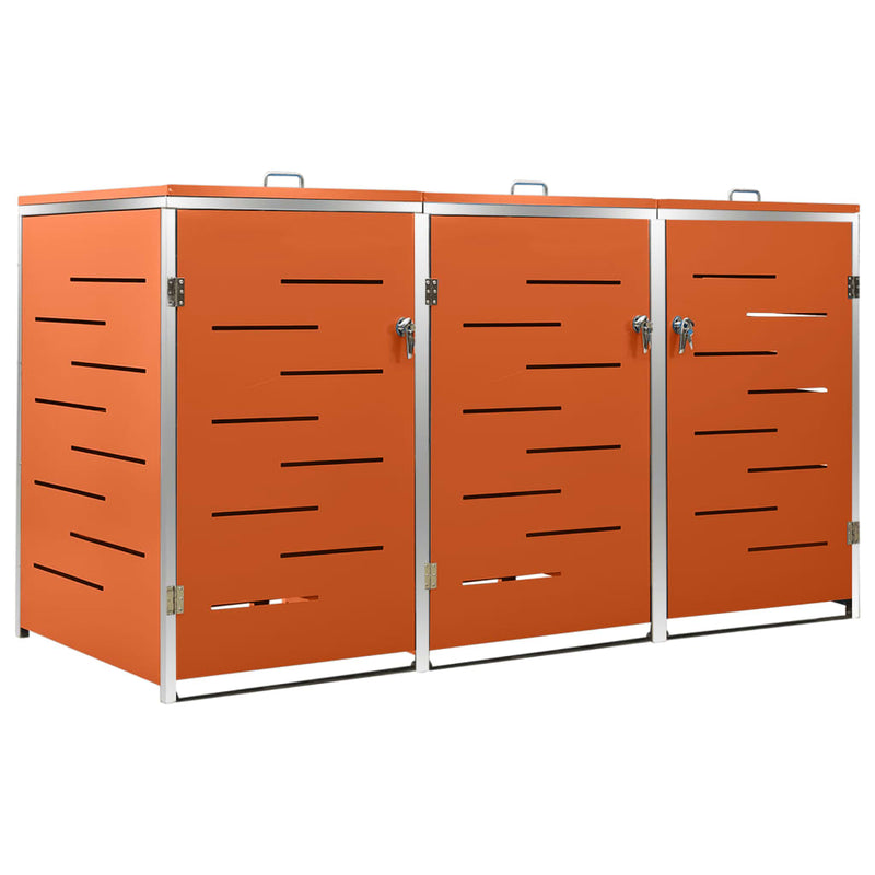 vidaXL Copribidone Singolo in Acciaio Inox e Zincato 69x77,5x112,5cm Antracite - Image 24 of 165