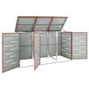 vidaXL Cubierta para cubo de basura individual de acero inoxidable 69x77,5x112,5 cm Antracita - Image 39 of 143