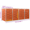vidaXL Copribidone Singolo in Acciaio Inox e Zincato 69x77,5x112,5cm Antracite - Image 160 of 165