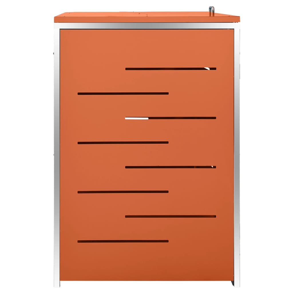 vidaXL Copribidone Singolo in Acciaio Inox e Zincato 69x77,5x112,5cm Antracite - Image 70 of 165