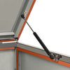 vidaXL Cubierta para cubo de basura individual de acero inoxidable 69x77,5x112,5 cm Antracita - Image 127 of 143