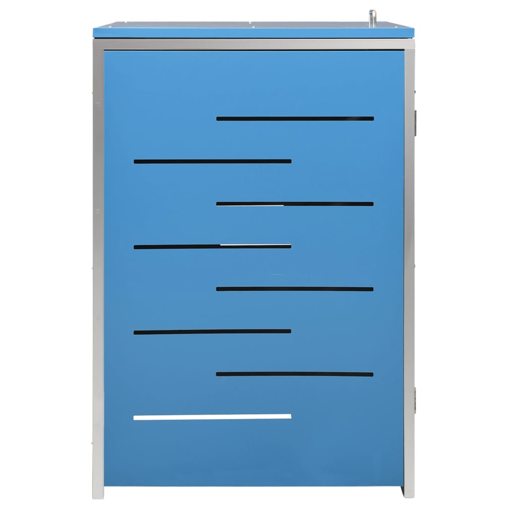 vidaXL Copribidone Singolo in Acciaio Inox e Zincato 69x77,5x112,5cm Antracite - Image 74 of 165