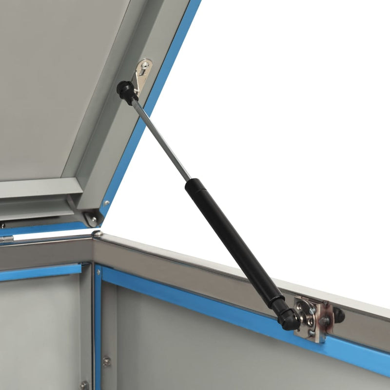 vidaXL Copribidone Singolo in Acciaio Inox e Zincato 69x77,5x112,5cm Antracite - Image 118 of 165