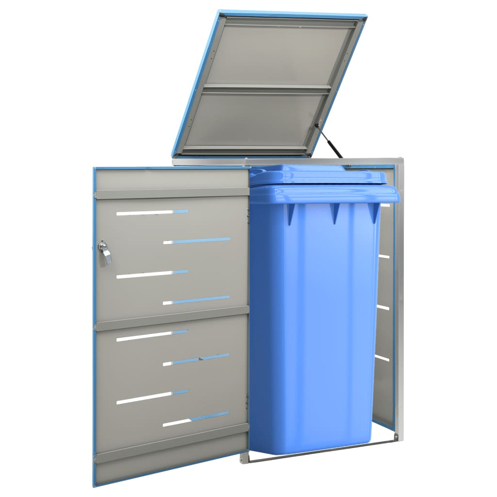 vidaXL Copribidone Singolo in Acciaio Inox e Zincato 69x77,5x112,5cm Antracite - Image 11 of 165