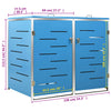 vidaXL Copribidone Singolo in Acciaio Inox e Zincato 69x77,5x112,5cm Antracite - Image 159 of 165