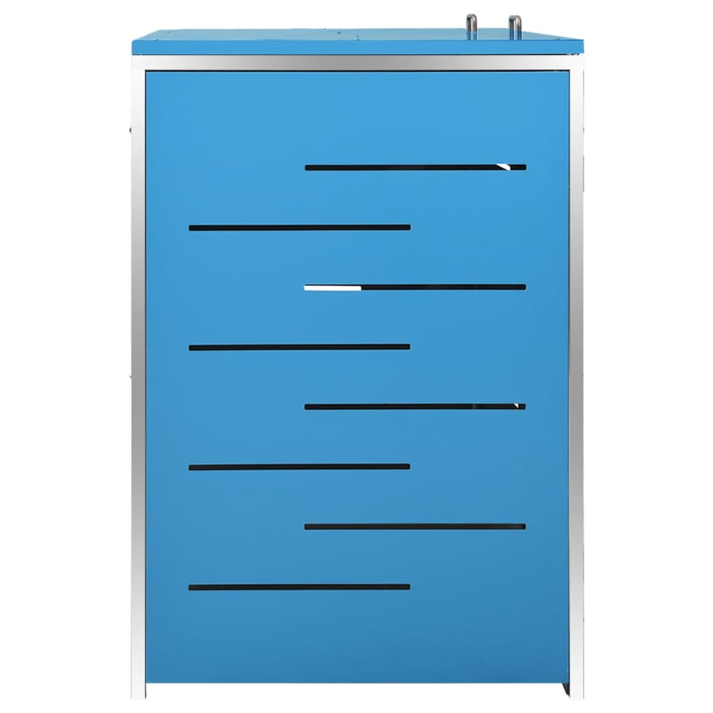 vidaXL Copribidone Singolo in Acciaio Inox e Zincato 69x77,5x112,5cm Antracite - Image 72 of 165