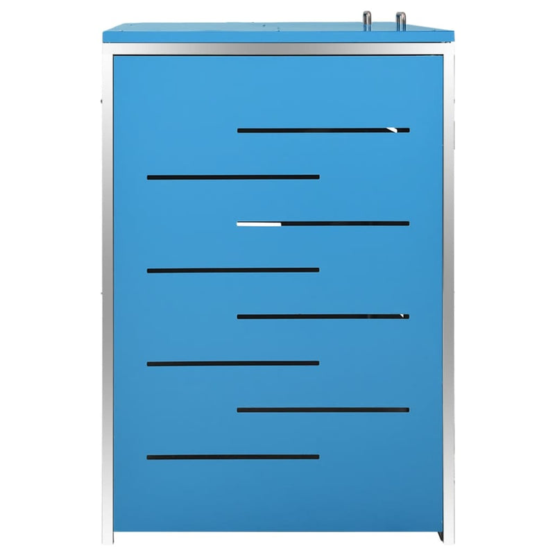 vidaXL Copribidone Singolo in Acciaio Inox e Zincato 69x77,5x112,5cm Antracite - Image 72 of 165