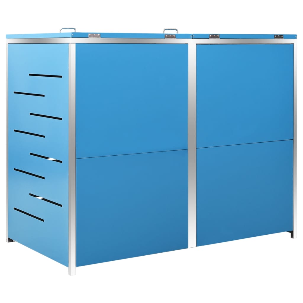 vidaXL Copribidone Singolo in Acciaio Inox e Zincato 69x77,5x112,5cm Antracite - Image 87 of 165