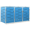 vidaXL Copribidone Singolo in Acciaio Inox e Zincato 69x77,5x112,5cm Antracite - Image 17 of 165