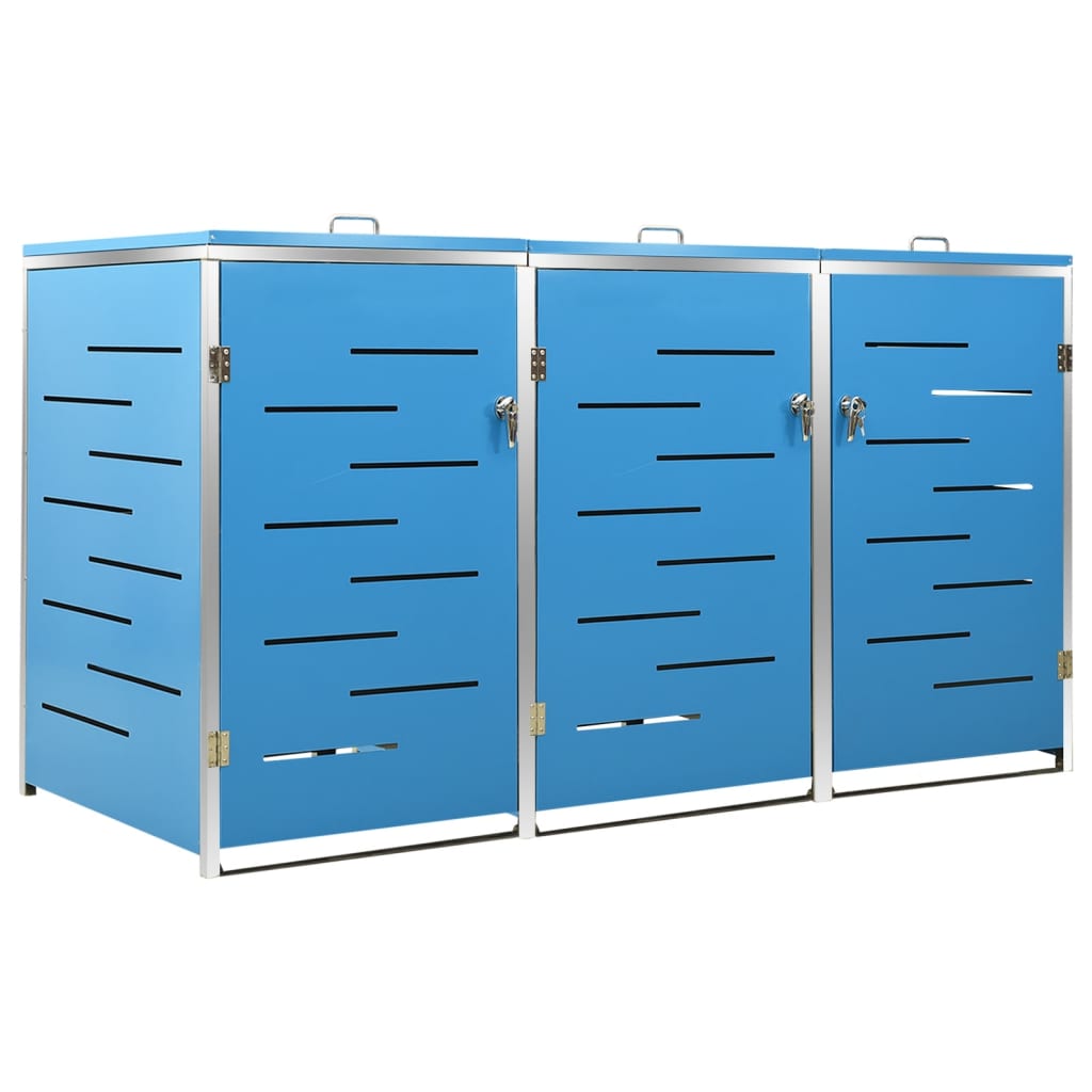 vidaXL Copribidone Singolo in Acciaio Inox e Zincato 69x77,5x112,5cm Antracite - Image 17 of 165
