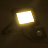 Foco LED vidaXL con sensor, 20 W, aluminio/vidrio, 13 x 16,5 cm, negro - Image 1 of 27