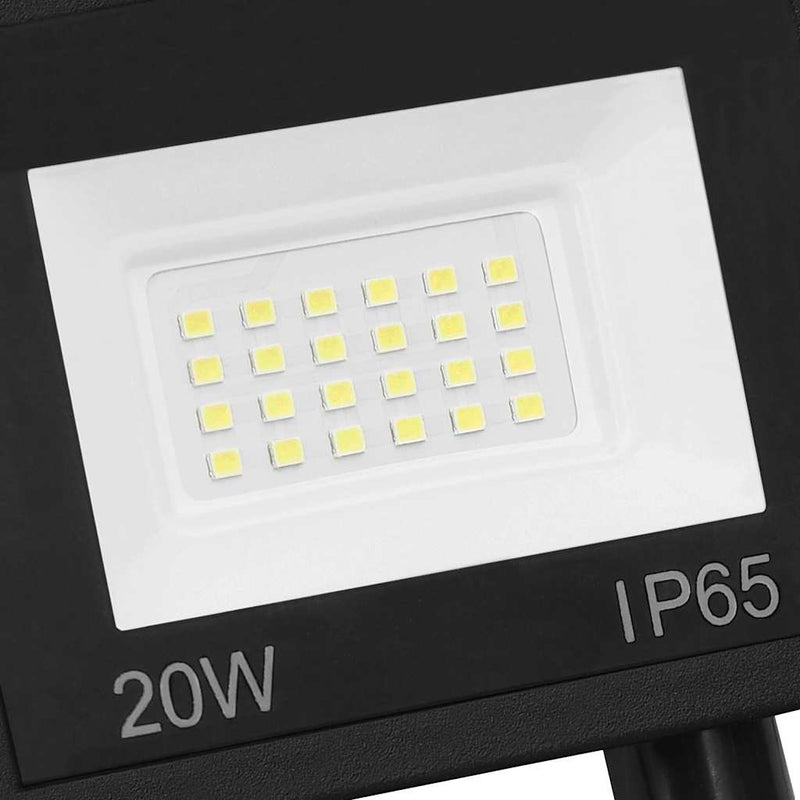 Foco LED vidaXL con sensor, 20 W, aluminio/vidrio, 13 x 16,5 cm, negro - Image 23 of 27