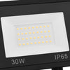 Foco LED con Sensor vidaXL 30 W Aluminio 15,5 x 19,5 cm Negro - Image 14 of 36