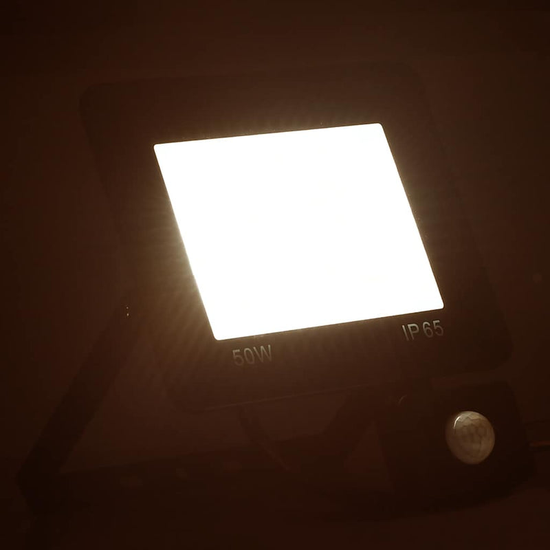 Foco LED con Sensor vidaXL 30 W Aluminio 15,5 x 19,5 cm Negro - Image 3 of 36