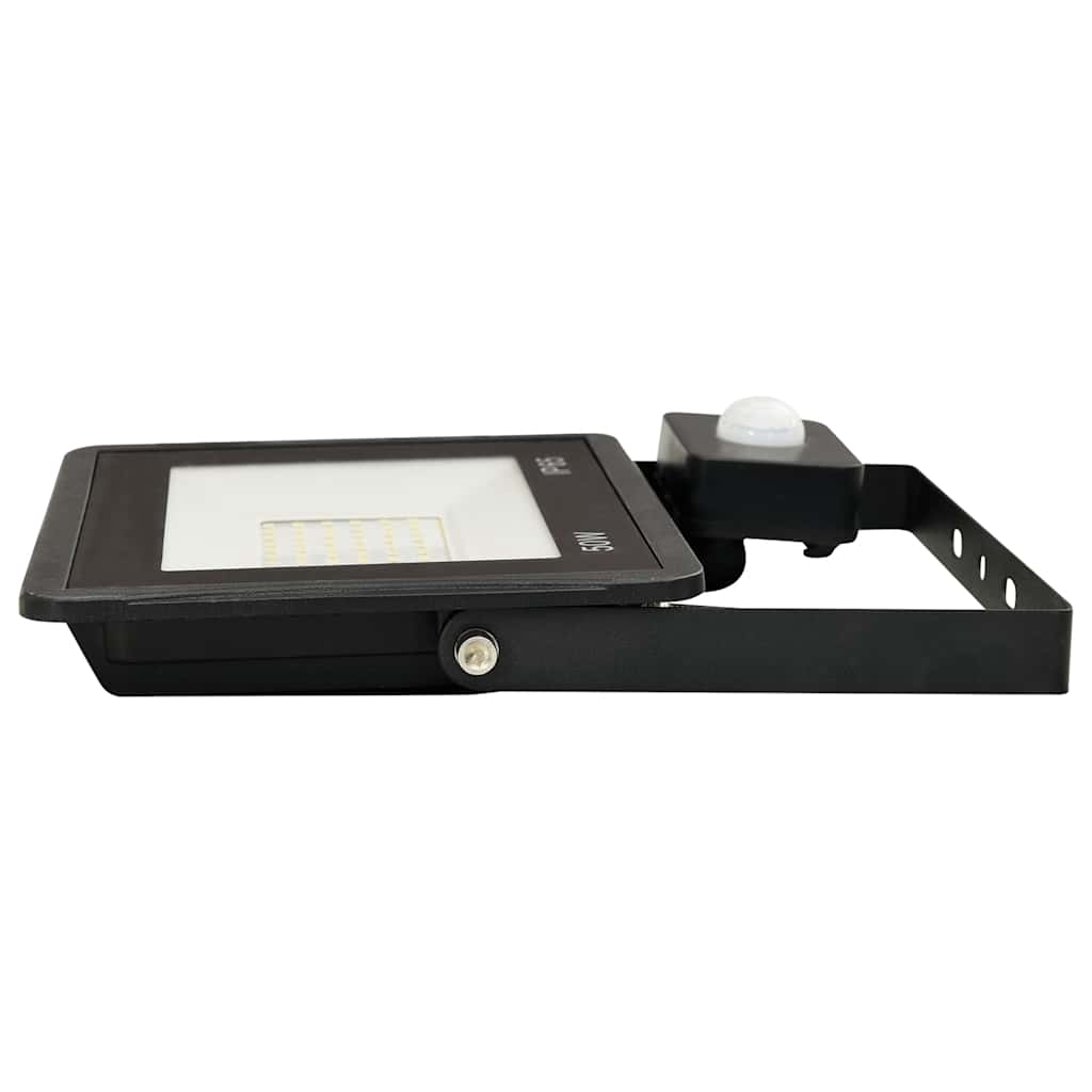 Foco LED con Sensor vidaXL 30 W Aluminio 15,5 x 19,5 cm Negro - Image 19 of 36