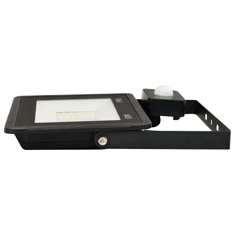 Foco LED con Sensor vidaXL 30 W Aluminio 15,5 x 19,5 cm Negro - Image 19 of 36