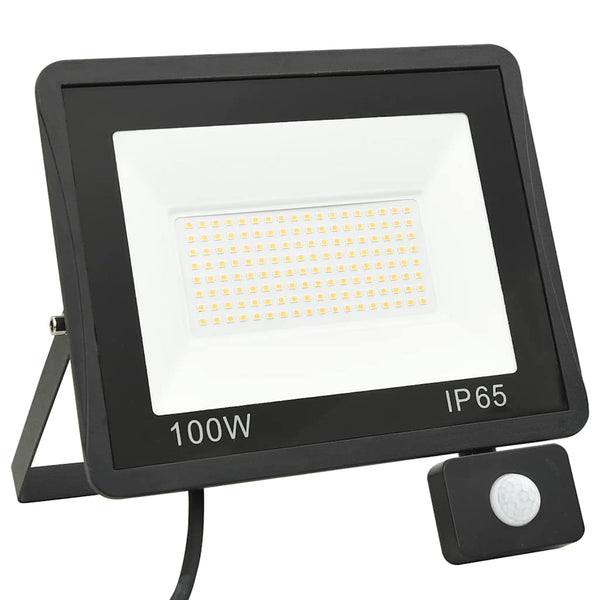 Faretto a LED con Sensore 100 W Bianco Caldo - immagine 2 | SolPatio