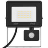 Foco LED con Sensor vidaXL 30 W Aluminio 15,5 x 19,5 cm Negro - Image 12 of 36