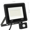 Foco LED vidaXL con sensor 50 W 23 x 19,5 x 5 cm Negro - Image 17 of 18