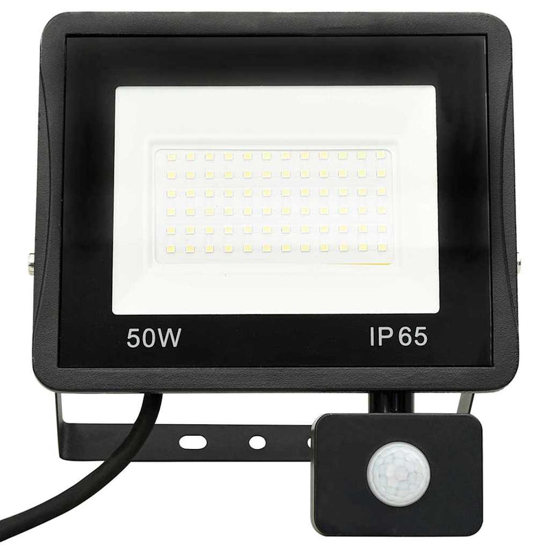 Foco LED vidaXL con sensor 50 W 23 x 19,5 x 5 cm Negro - Image 3 of 18