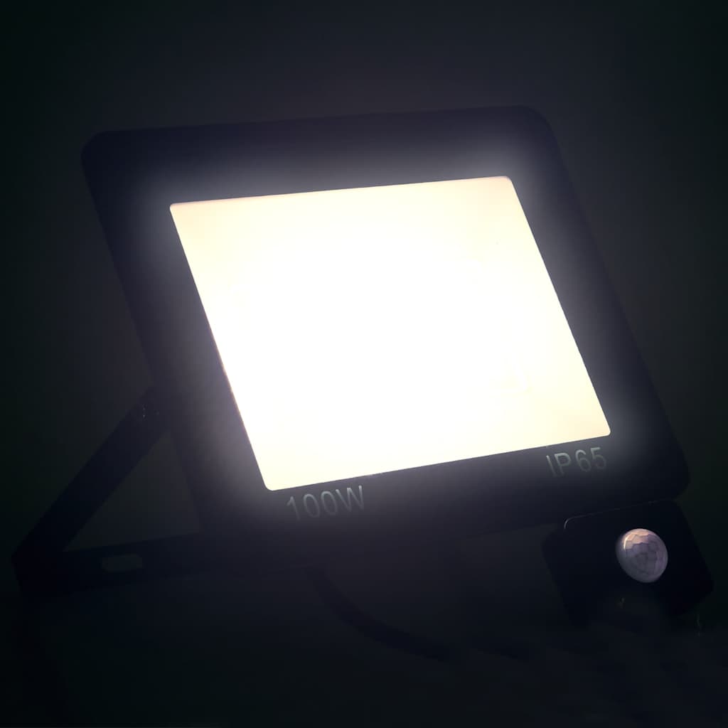 Foco LED vidaXL con sensor 50 W 23 x 19,5 x 5 cm Negro - Image 2 of 18